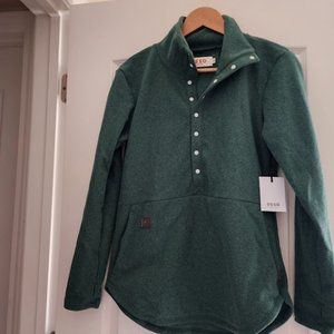 NWT Deso Supply Genevieve Snap Pullover | Emerald | Size Small S